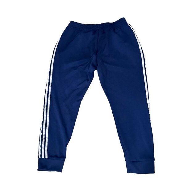 ADIDAS Men’s Blue Pants Drawstring Joggers Size XL - Picture 2 of 6